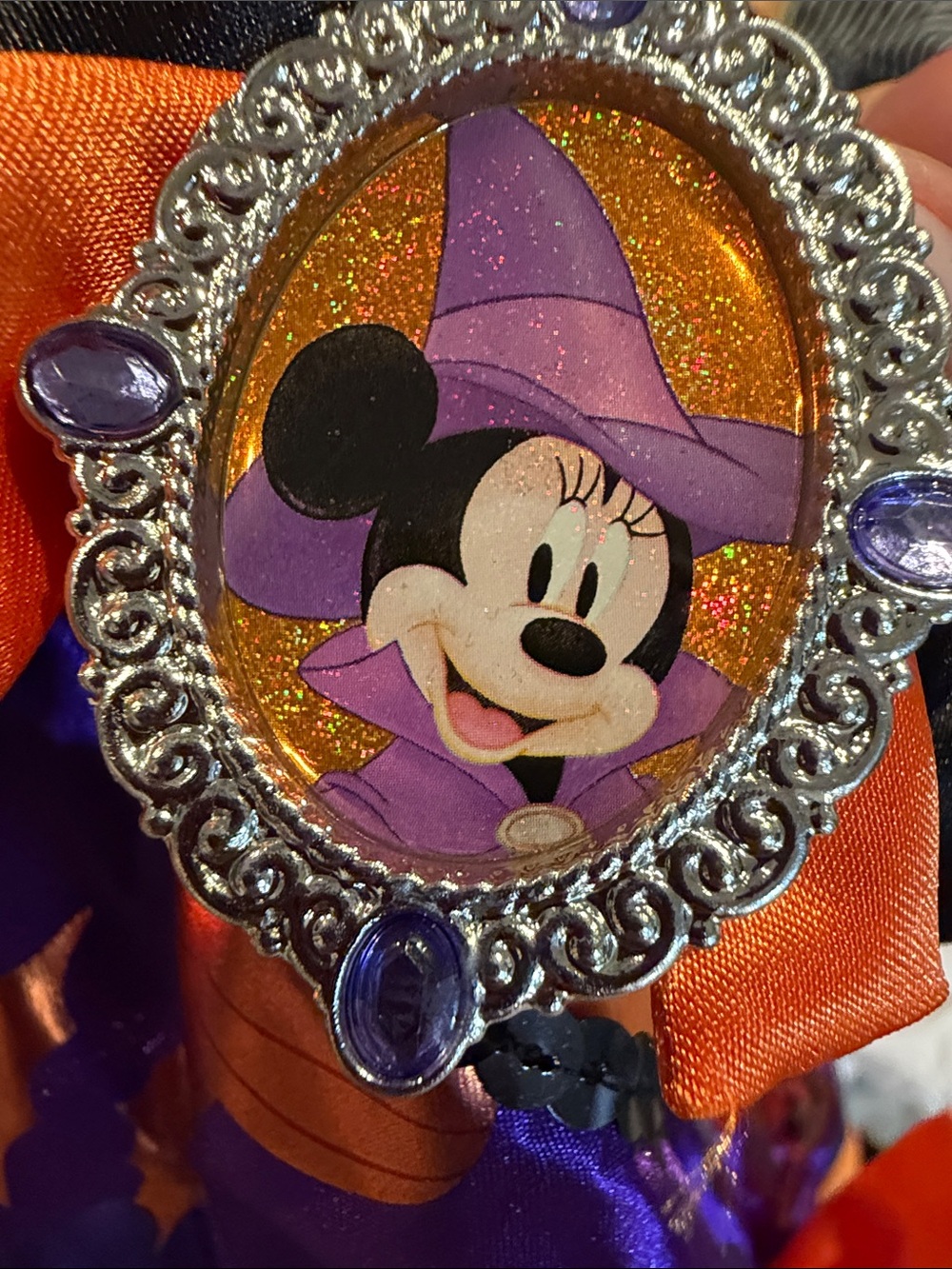 Disney Girls Orange and Purple Halloween Princess Dress - Picture 10 of 10